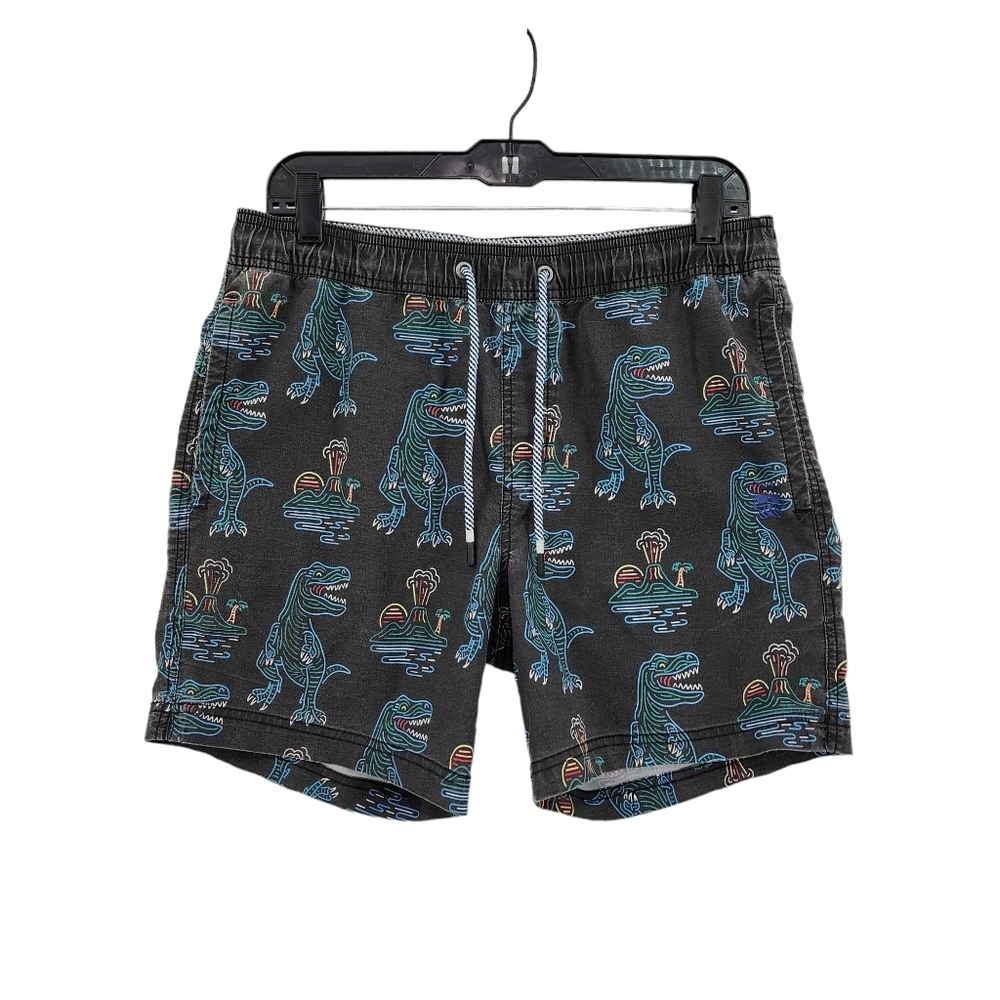 Party Pants Men's Cotton Poly Trex Neon Volley Shorts - M